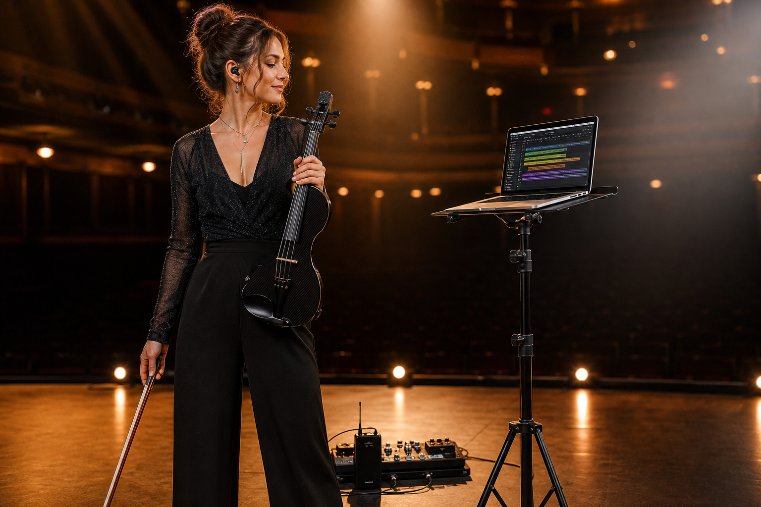 Best Laptop Stands for Electric Violinists Running Backing Tracks, Virtual Rigs, and Livestream Control — Tanya Strings blog article image