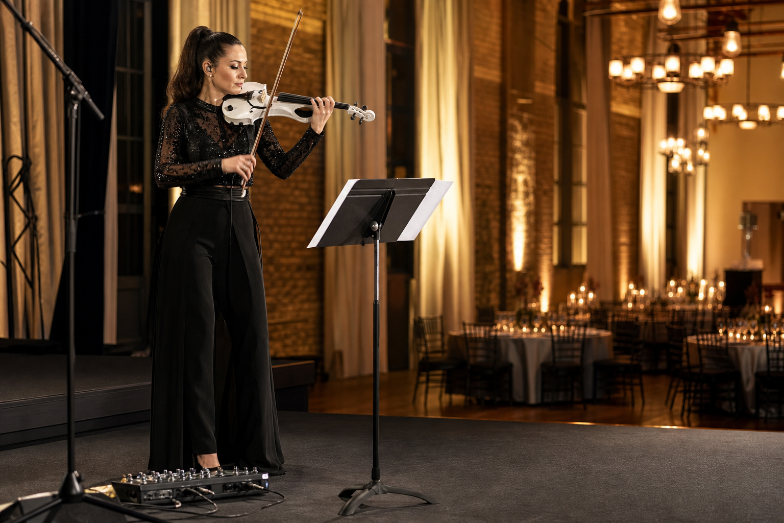 Best Music Stands for Electric Violinists Who Play Weddings, Theater Pits, and Outdoor Sets — Tanya Strings blog article image