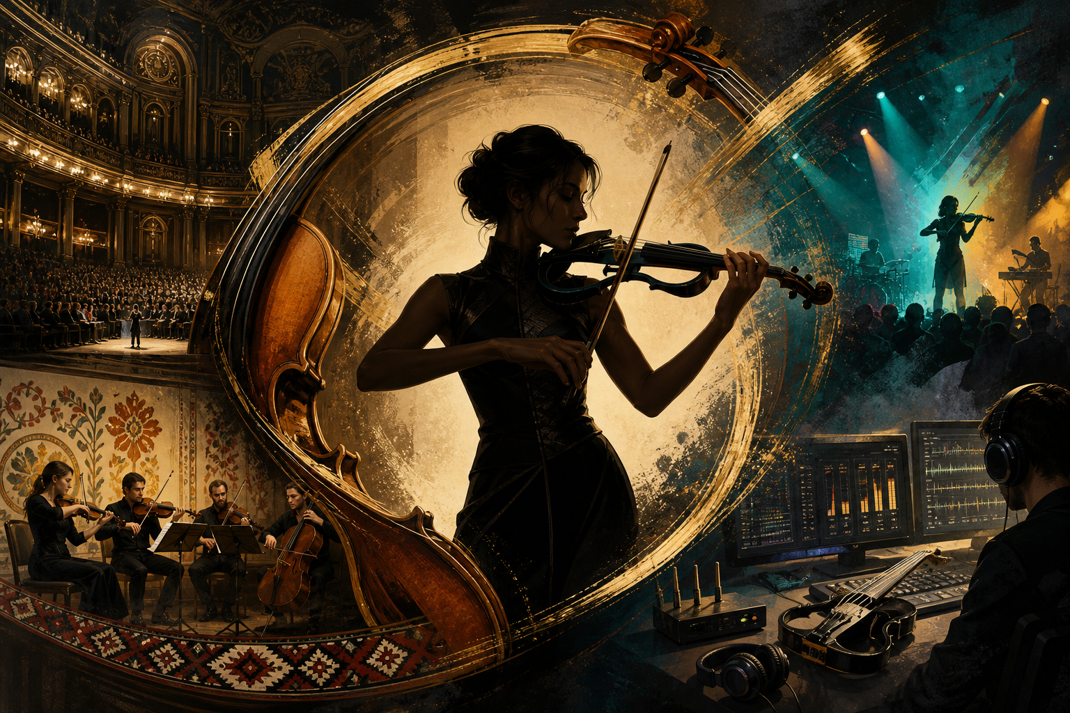 Violin News Roundup: Enescu's Play-Conduct Test, Vilde Frang, Satu in the Beyond, and Sennheiser x fabric — Tanya Strings blog article image