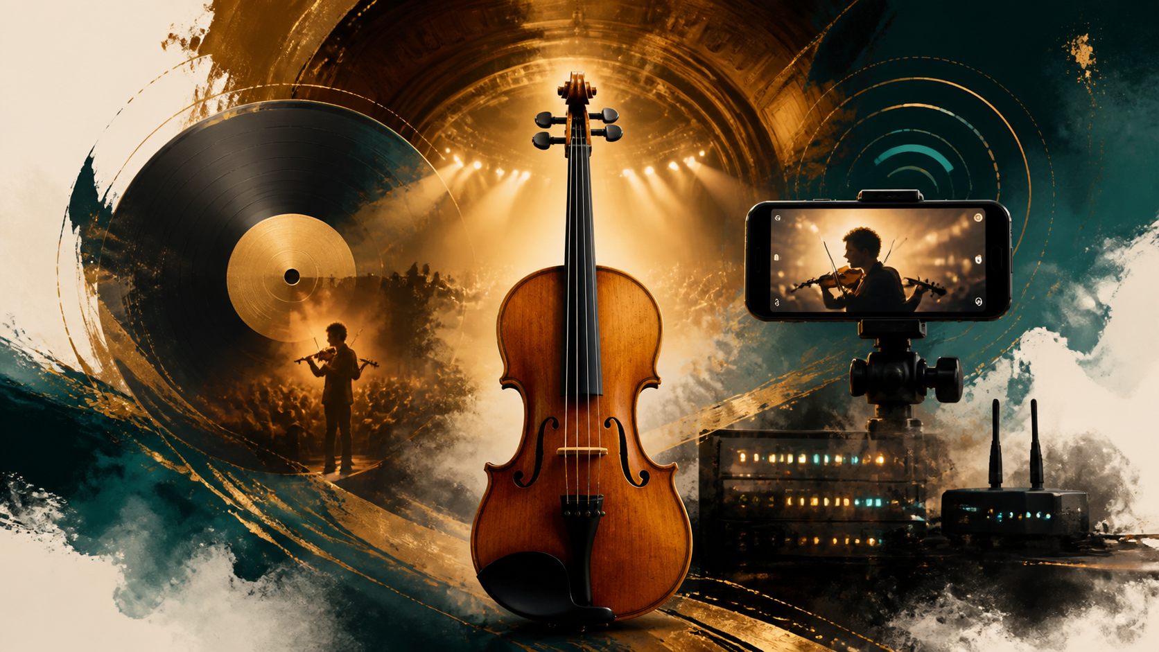 Violin News Roundup: Joshua Bell's Paganini Drop, Esther Abrami's Creator-to-Label Leap, Grafenegg's Rescue Recital, and Montreux's Festival-Tech Scale — Tanya Strings blog article image
