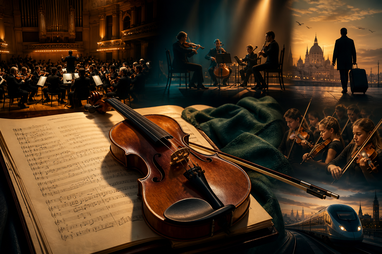 Violin News Roundup: Enescu Opens, Santa Fe Premieres Lindberg, Szeps-Znaider Lands in Gstaad, and apARTE Closes with a Youth-Strings Signal — Tanya Strings blog article image