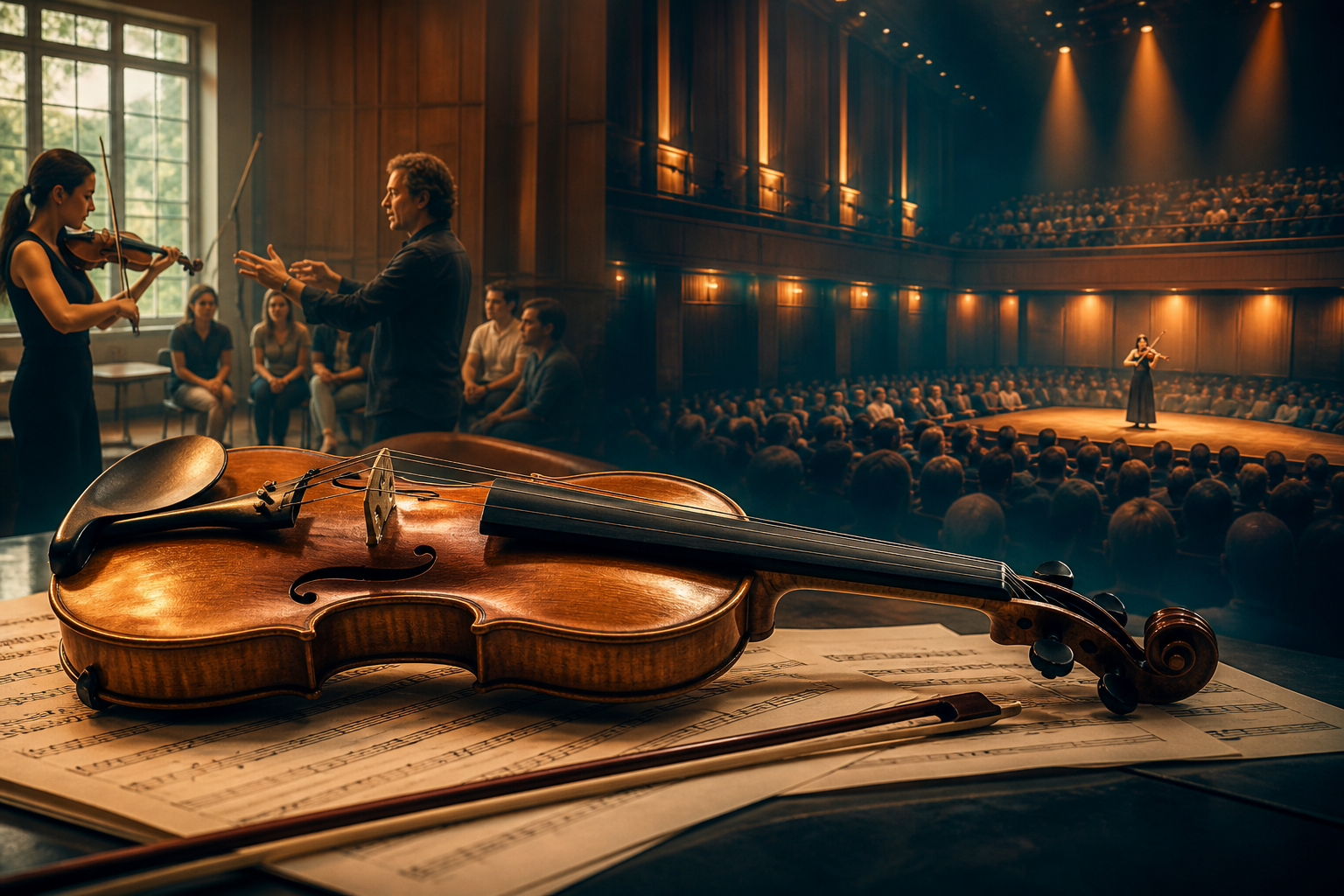 Violin News Roundup: Hadelich and Cho in Lucerne, Enescu Opens the Room, Edinburgh Leans Into Fiddle and Electronics, and Karen Gomyo Steps Into Stockholm — Tanya Strings blog article image