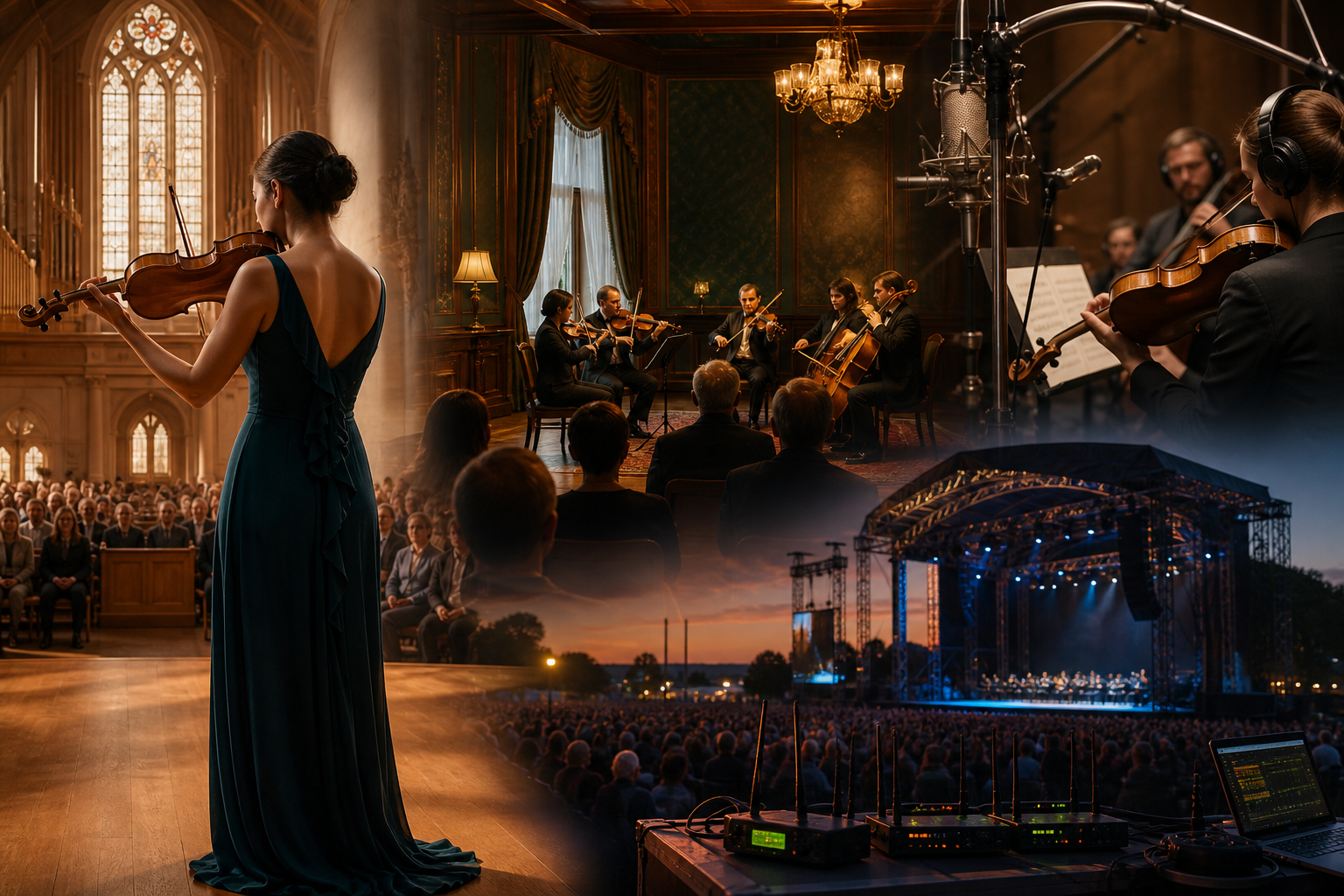 Violin News Roundup: Lake Champlain's Free Violin Noon, MiraTone's Budapest Week, Berlin Phil on Radio, and Sennheiser's Festival-Scale Wireless Test — Tanya Strings blog article image