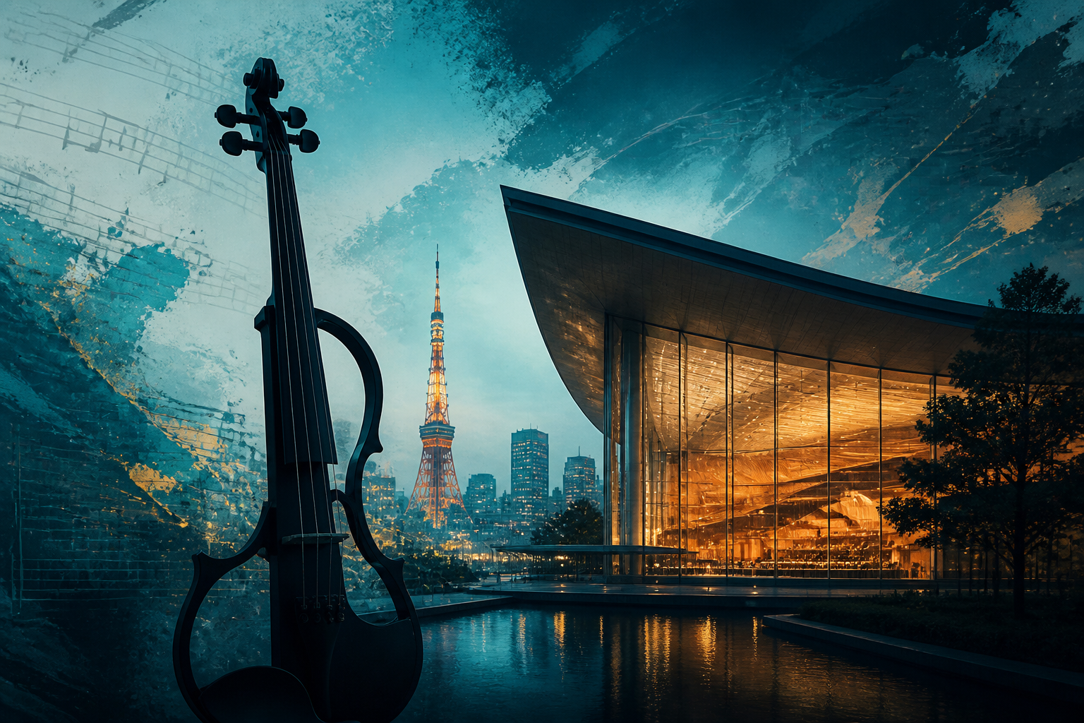 Violin News Roundup: Suntory's Strings-and-Electronics Night, Vittorio Veneto's La Fenice Runway, Reykjavik's New Violin-Jazz Premiere, and Shure's Remote-Festival Push — Tanya Strings blog article image